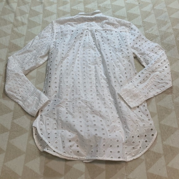 J crew classic fit shirt eyelet white 00 - Picture 5 of 6